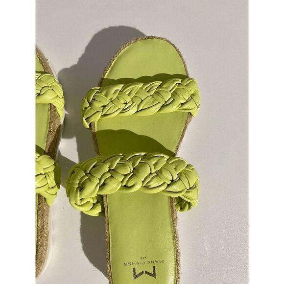 Marc Fisher Lime Green Jaimie Slide-on Espadrille Sandals - Picture 11 of 14